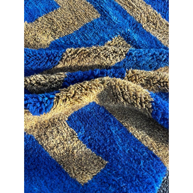 Textile Moroccan Mrirt Beni Ouarain Wool Rug, 1990 For Sale - Image 7 of 15