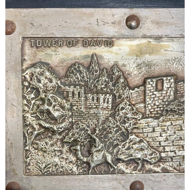 Wood Vintage Jerusalem Sculpture Wall Plaque Palestine Israeli Bezalel School, 1930's For Sale - Image 7 of 11