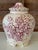 Vintage Chinoiserie Handmade Ceramic Pagoda Lidded Jar With Raised Floral Motif For Sale In Naples, FL - Image 6 of 11