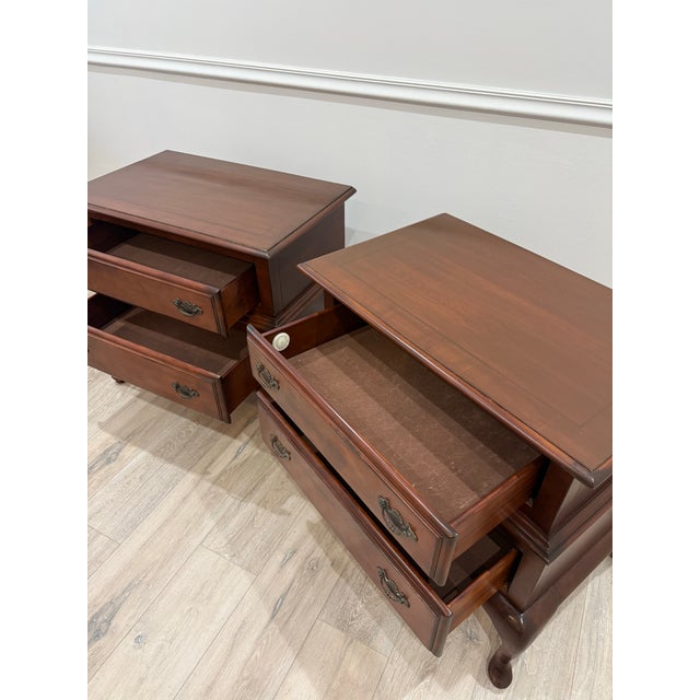 1990s Jaclyn Smith Furniture Collection Nighstands by Largo, Pair For Sale In West Palm - Image 6 of 12