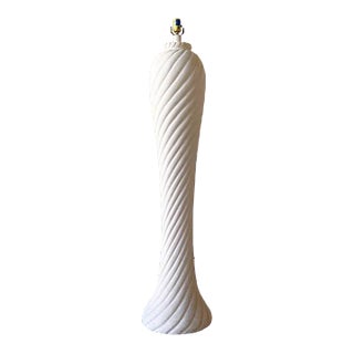 Postmodern Spiral Swirl Ceramic Floor Lamp For Sale