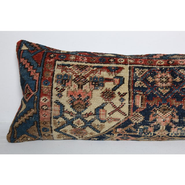 Antique Handmade Tribal Rug Pillow Cushion Cover -14'' X 41'' For Sale - Image 4 of 11