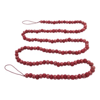 Wood Bead Garland (Set of 2) For Sale