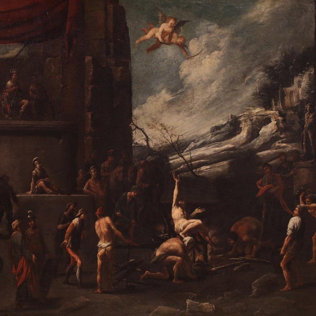Martyrdom of Saint Lawrence, 1630, Oil on Canvas, Framed For Sale - Image 3 of 16