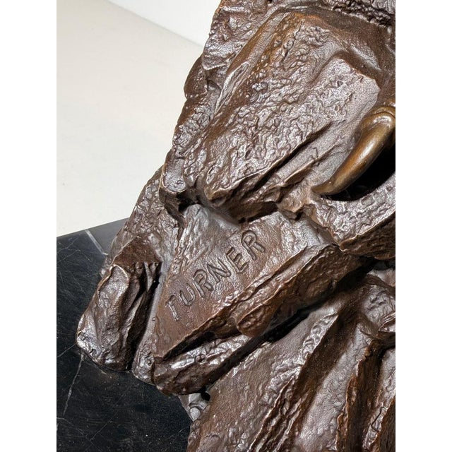Large Bronze Eagle Sculpture For Sale - Image 6 of 7