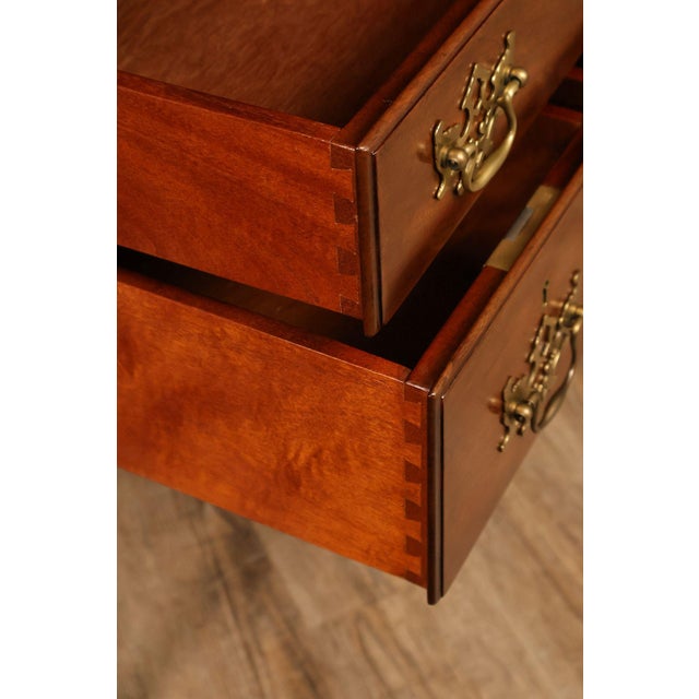 Brown Kittinger Chippendale Style Mahogany Highboy For Sale - Image 8 of 18