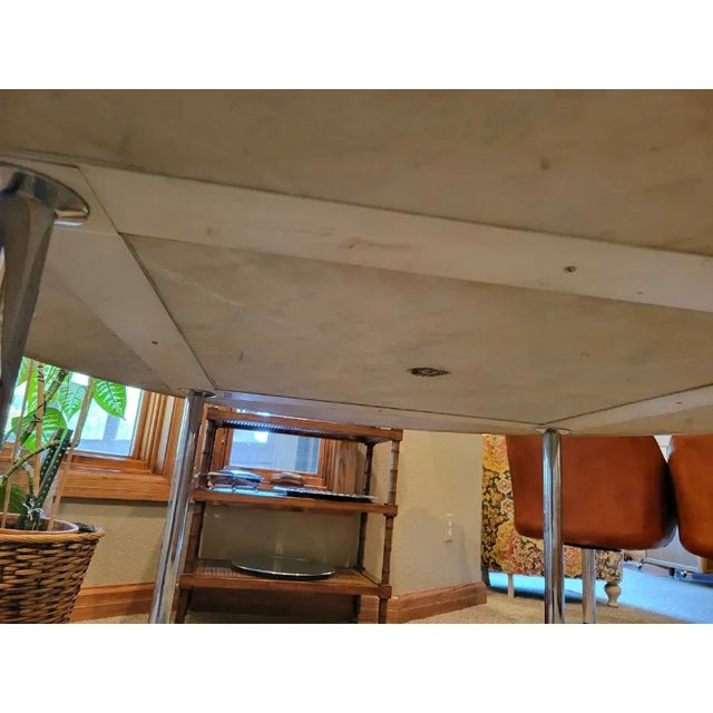 1960s Large Round Marble Dining Table by Katavolos For Sale - Image 5 of 7