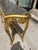 Stone 1960s Gold Leaf Console Table With Marble Top For Sale - Image 7 of 11