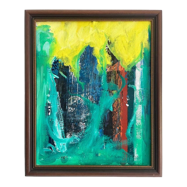 Framed Matthew Izzo Abstract Oil on Canvas Painting Titled "Chelsea" - Signed and Dated, 2023 For Sale