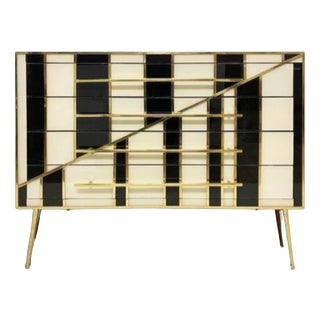Black and White Chest of Drawers from Justfurnituress SRL For Sale