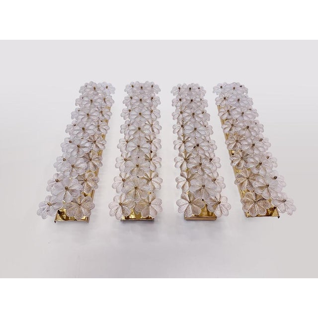 Vintage Wall Sconces in Crystal and Brass by Ernst Palme, Germany, 1960, Set of 4 For Sale - Image 12 of 18