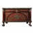 19th Century French Empire Sideboard With Gilt Bronze Mounts & Green Marble Top For Sale