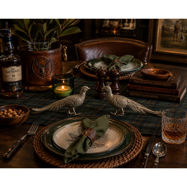 Vintage French Pheasant Table Ornaments, a Pair For Sale In Los Angeles - Image 6 of 6