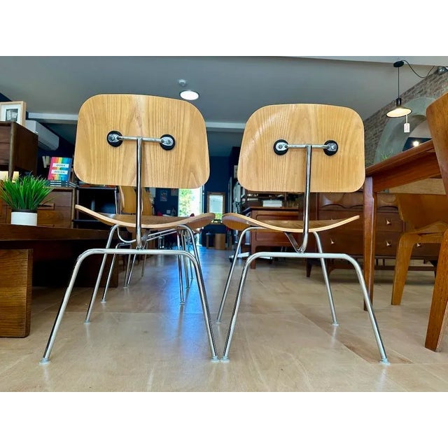 1990s Set of 4 Eames DCM Dining Chairs for Herman Miller For Sale - Image 5 of 11