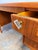 Danish Teak Mid Century Modern 8 Drawer Executive Desk With Bookshelf Back, 1950s For Sale - Image 9 of 9