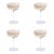 Audrey 4-Piece Set Hand Etched Coupe Glasses, Amber Luster For Sale