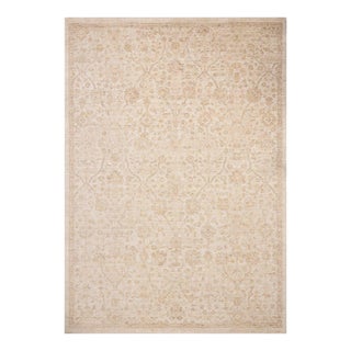 Chris Loves Julia x Loloi Palma Ivory / Sand 5'-3" x 7'-6" Area Rug For Sale