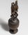 20th Century Dark Brown African Hand-Carved Lidded Vessel with Caryatid Figures For Sale - Image 14 of 15