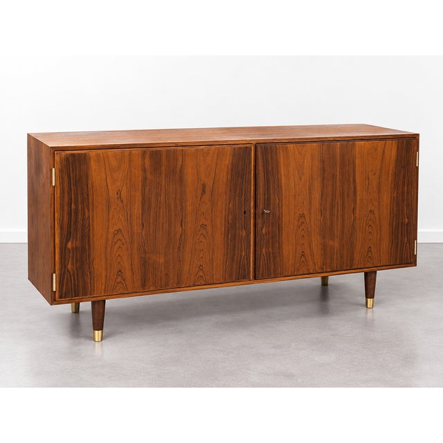 Danish Teak and Santos Rosewood Sideboard attributed to Poul Hundevad, Denmark, 1960s For Sale - Image 3 of 6