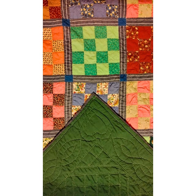 The "Generations" Heirloom Quilt: Hand-Stitched, Embroidered, and Signed by Master Artist Jean Carteen For Sale In Santa Fe - Image 6 of 9