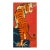1960s Yellow Vintage Chinese Mid Century Modern Tibetan Tiger Design Area Rug For Sale