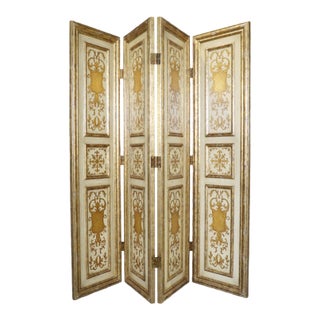 4 Panel Florentine Italian Dressing Screen For Sale