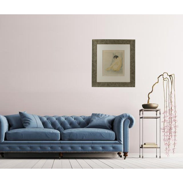 Female Nude Study Watercolor Drawing by Rotislaw Racoff, Circa 1940 For Sale - Image 14 of 14