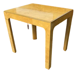 1980s Henredon Scene Two Burl Wood Side Table