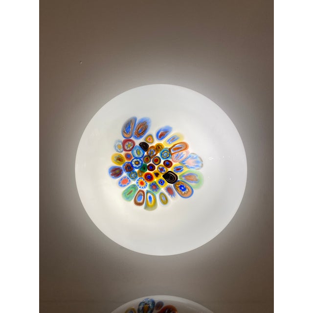 Murrine Sphere in Murano Style Glass With Multicolored Wall Sconce For Sale - Image 6 of 7