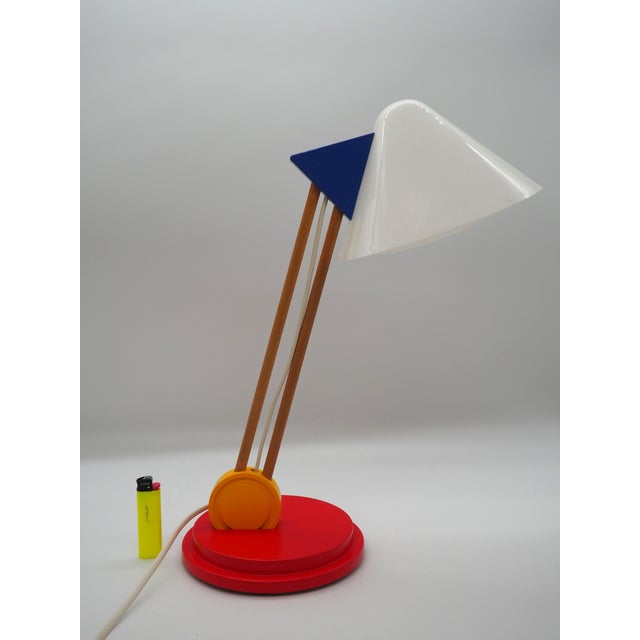 Rare and beautiful Stoja desk lamp or table lamp by the Swedish company IKEA. It was made the year 1991. The lamp is part...
