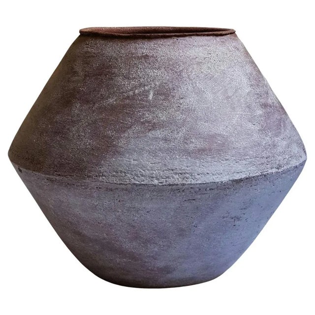 Red Stoneware Sfondyli I Vase by Elena Vasilantonaki For Sale - Image 4 of 4