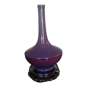 1736 - 1795 Qianlong Red- Blue Purple Glaze Vase