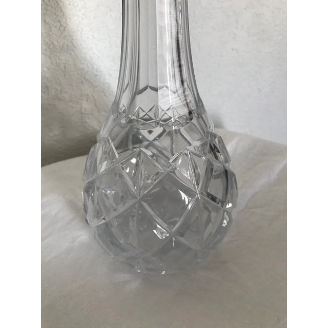Mid-Century Modern Vintage 1960s Cut Crystal Decanter For Sale - Image 3 of 6