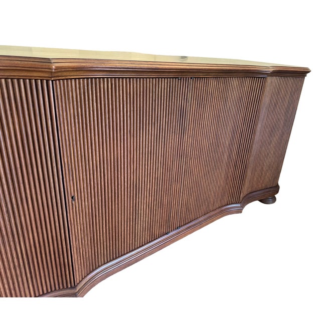 French Country Jonathan Charles William Yeoward Belleville Buffet Cabinet- Grey Fruitwood Finish For Sale - Image 3 of 12