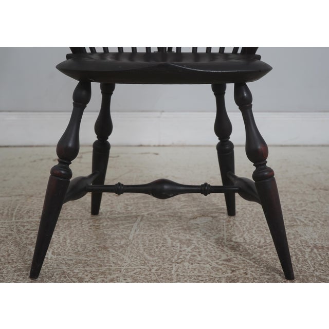 Black Warren Chair Works Black Windsor Dining Room Chairs For Sale - Image 8 of 18