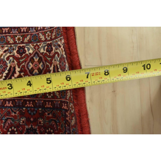 Fine Bidjar Rug 6’7” X 8’2” Ivory Wool Traditional Hand-Knotted Oriental Carpet For Sale - Image 13 of 15