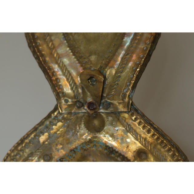 Mid-Century Baroque Swedish Brass Sconces, Set of 2 For Sale - Image 13 of 14