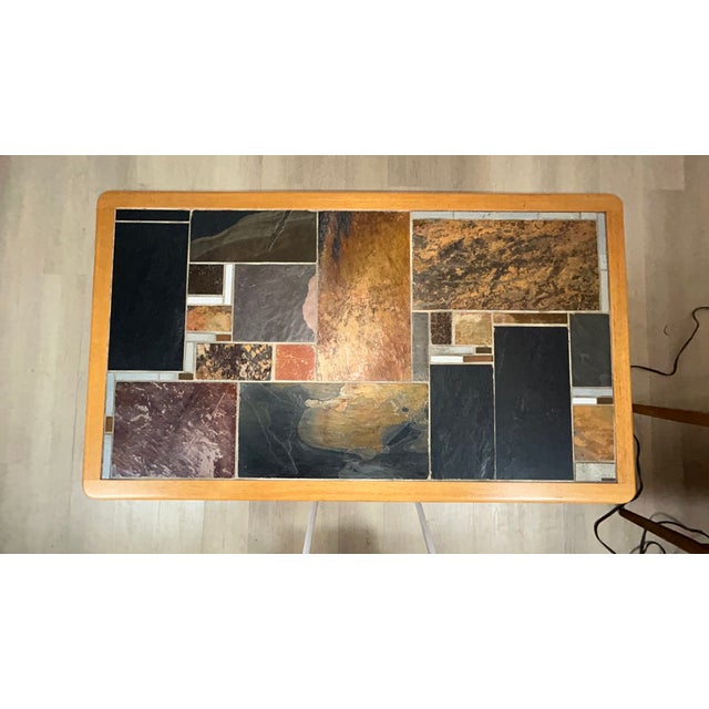 Authentic vintage Sallingboe Danish coffee table from the 1970s. This mid-century modern classic features a solid oak/teak...