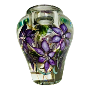 Vandermark Doug Merritt & Stephen Smarr Limited Edition Art Glass Vase Signed