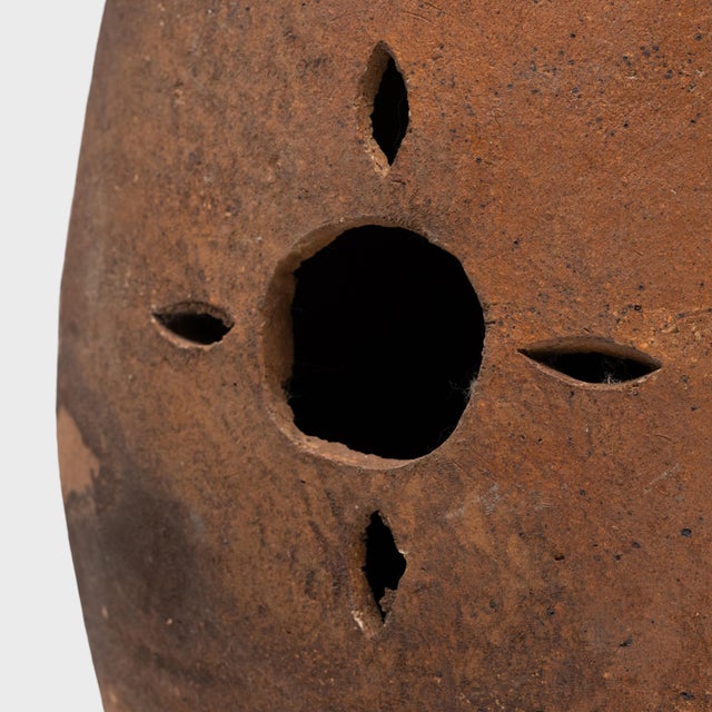 Early 20th Century Chinese Studded Terracotta Drum, C. 1900 For Sale - Image 5 of 5