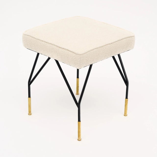 Mid-Century Modern Vintage Italian Carlo Di Carli Stools For Sale - Image 3 of 9
