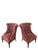 Vintage Queen Anne Style Tufted Wingback Chairs Newly Reupholstered in Burnt Sienna Mohair - Pair Elegant pair of vintage...