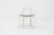 Gray Postmodern Side Chair in White Lacquered Wood, 1980s For Sale - Image 8 of 11