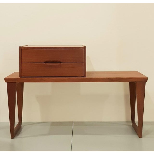 Set of Bench with Drawer Unit by Kai Kristiansen for Aksel Kjersgaard, 1960s For Sale - Image 15 of 15