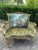 1960s Artisan Louis XVI Gold Beech Green Velvet Settee-1 Pc For Sale - Image 12 of 12