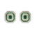 Earrings create a subtle beauty while showcasing the colors of the natural precious gemstones and illuminating diamonds...