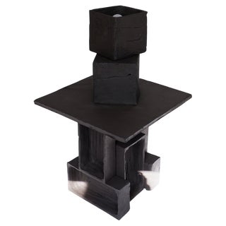 T03 Coffee Table and Twist Lamp by Ia Kutateladze, Set of 2 For Sale