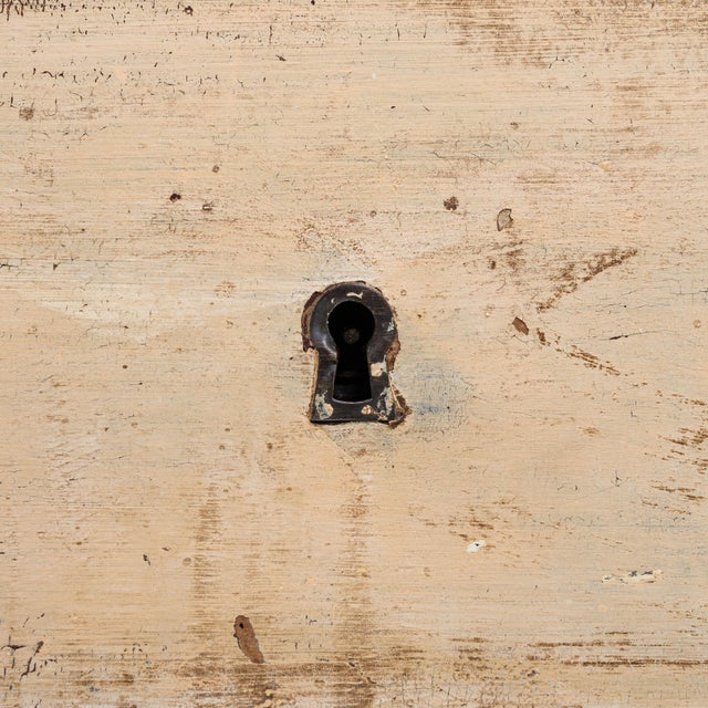 1880s French Wood Patinated Chest of Drawers With Marble Top For Sale - Image 11 of 18