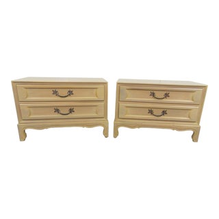 John Stuart Italian Provincial Fruitwood Nightstands - a Pair For Sale