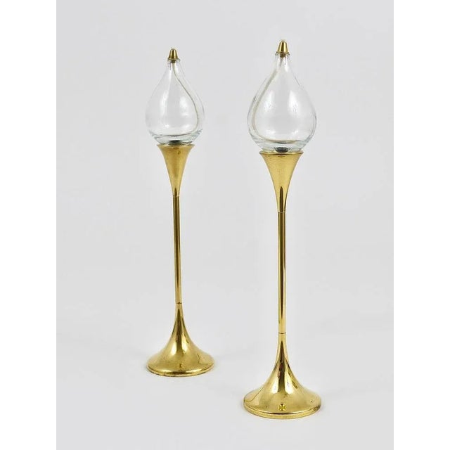Mid-Century Oil Lamp Candleholder by Freddie Andersen, Denmark, 1970s For Sale - Image 10 of 12